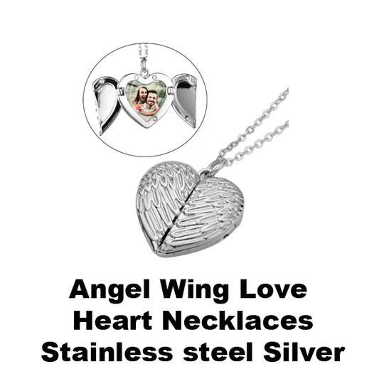 Angel Wing love heart Pendants