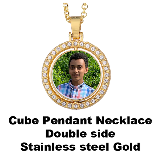 Cube circle pinner Pendants