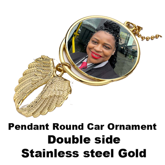 Round Car Ornament Pendants